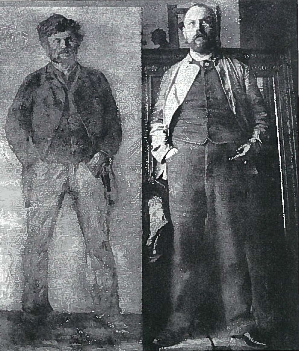 Muotokuva eines jungen Mannes; rekonstruiert nach einer Atelierfotografie von 1889 tekijältä Lovis Corinth
