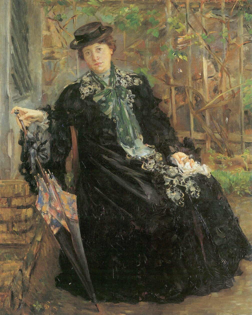 Muotokuva im schwarzen Mänteln tekijältä Lovis Corinth