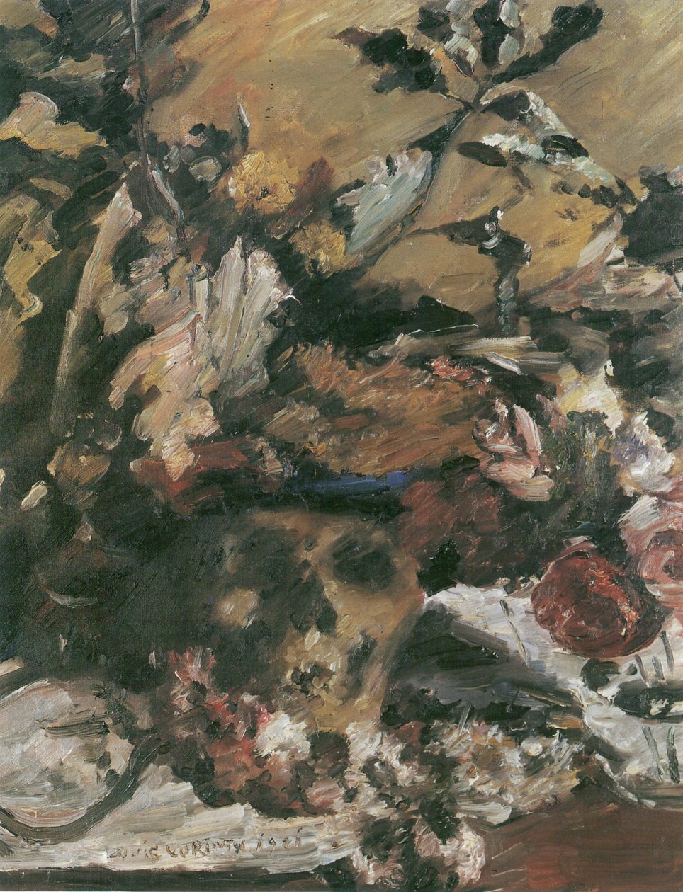 Totenkopf mit Eichenlaubn tekijältä Lovis Corinth