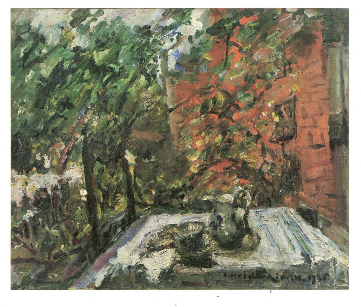 Vesper auf dem Balkon tekijältä Lovis Corinth
