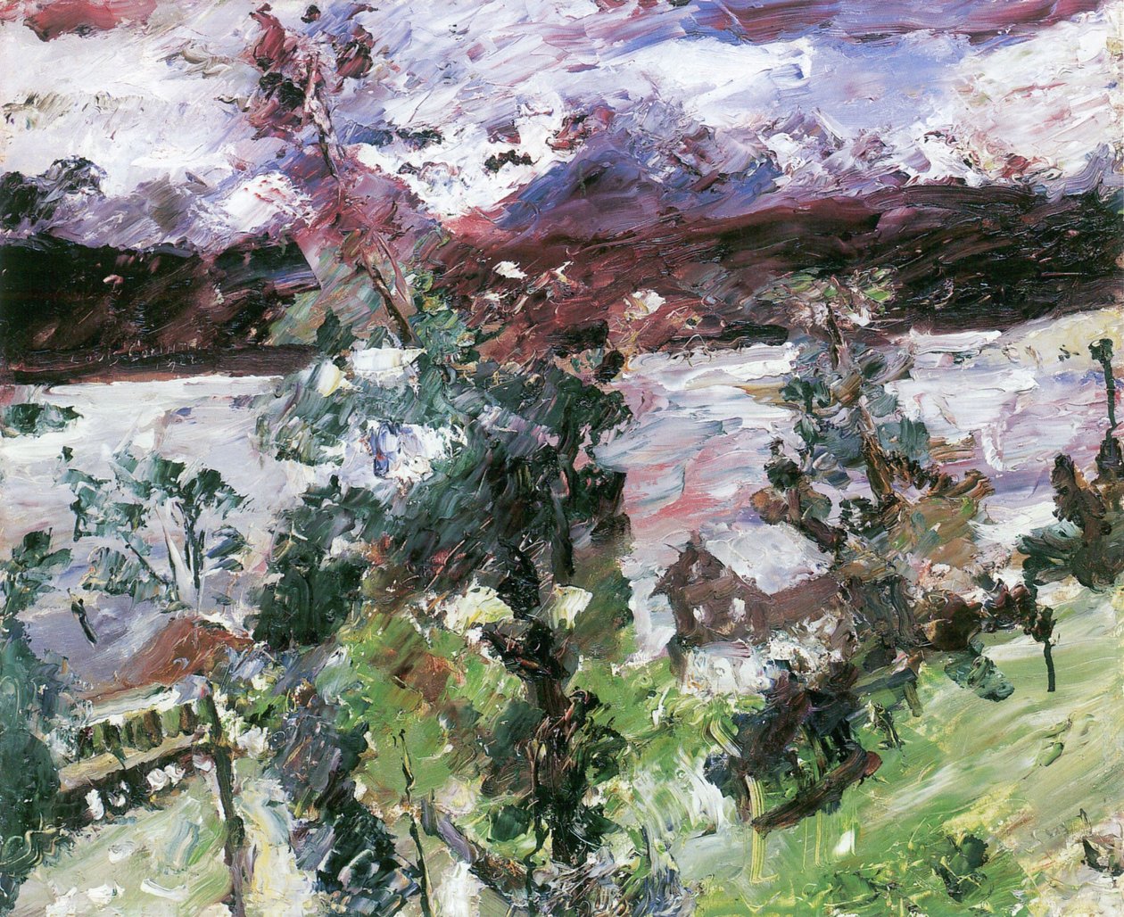 Walchensee, Neuschneen tekijältä Lovis Corinth