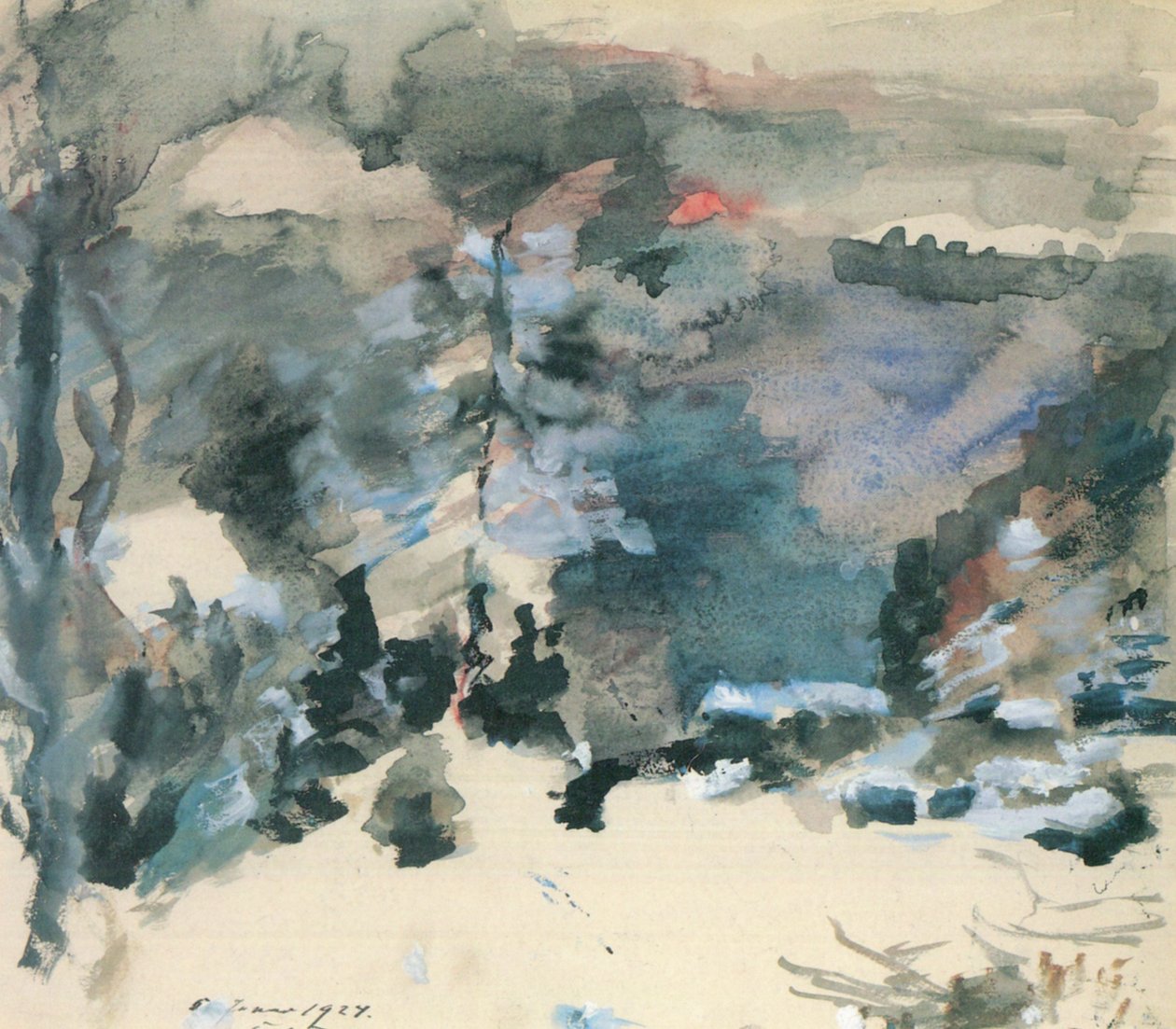 Walchensee im Winter tekijältä Lovis Corinth