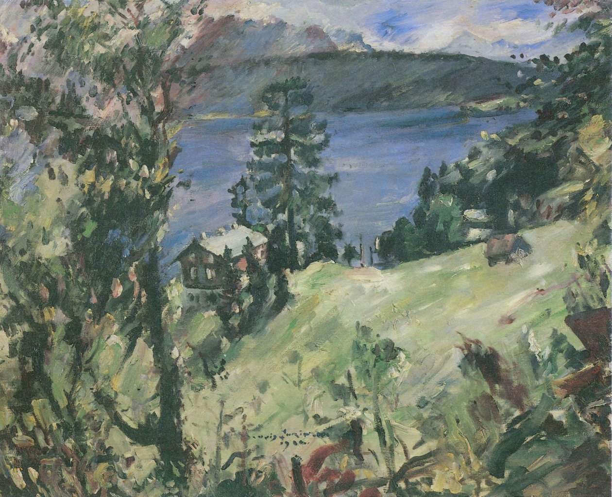 Walchenseelandschaftn tekijältä Lovis Corinth