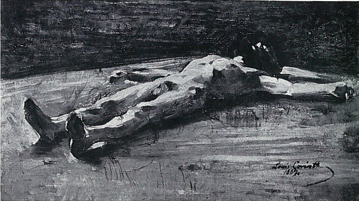 Leichnam Christi, Vorarbeit zu Pieta BC 61n tekijältä Lovis Corinth