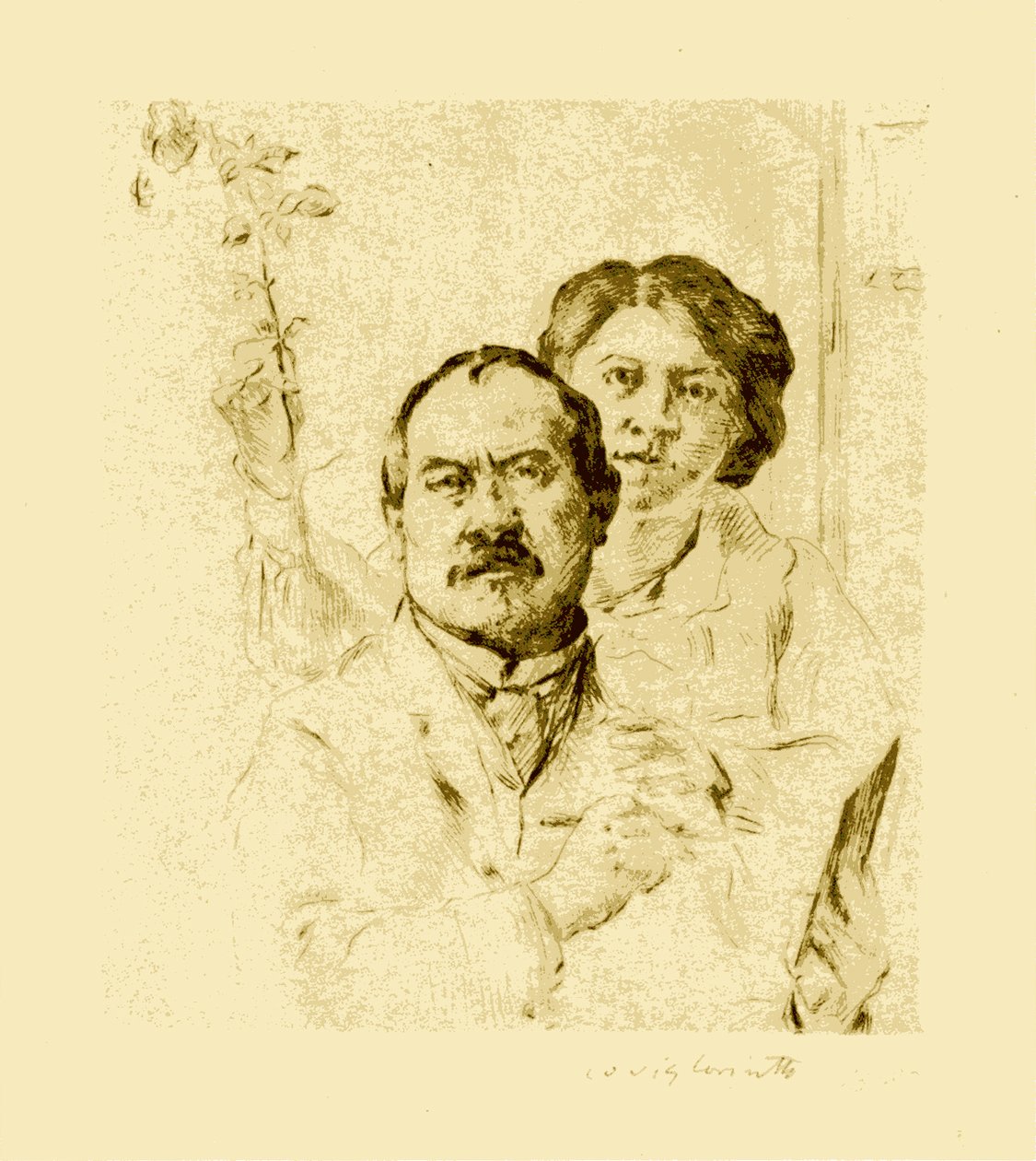 Selbstbildnis mit Gattinn tekijältä Lovis Corinth