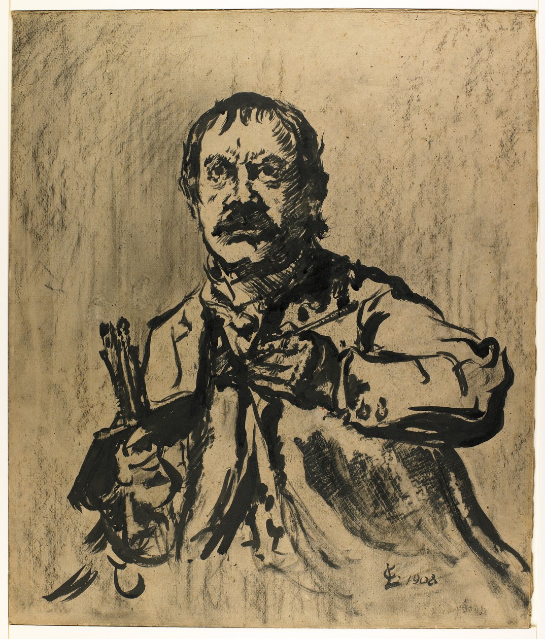 Omakuva, 1908 tekijältä Lovis Corinth