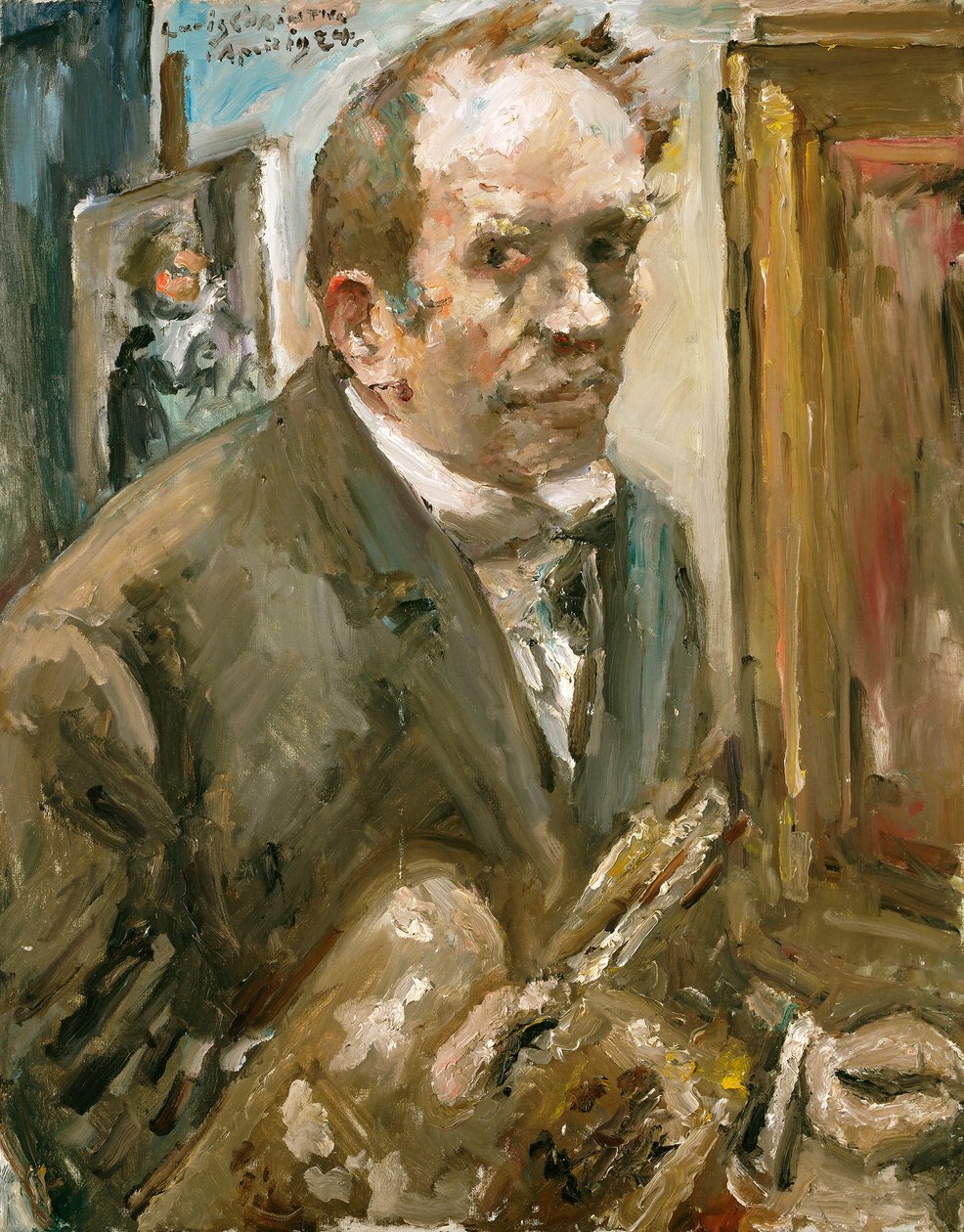 Automaattinen muotokuva - Omakuva - Peinture de Lovis Corinth (1858-1925) - 1924 - Öljy kankaalle - 100x80 - (c) Museum of Modern Art, New York tekijältä Lovis  Corinth