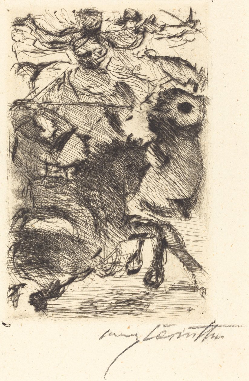 Adhba die Kamelin Adhba the Camel, 1919. tekijältä Lovis Corinth