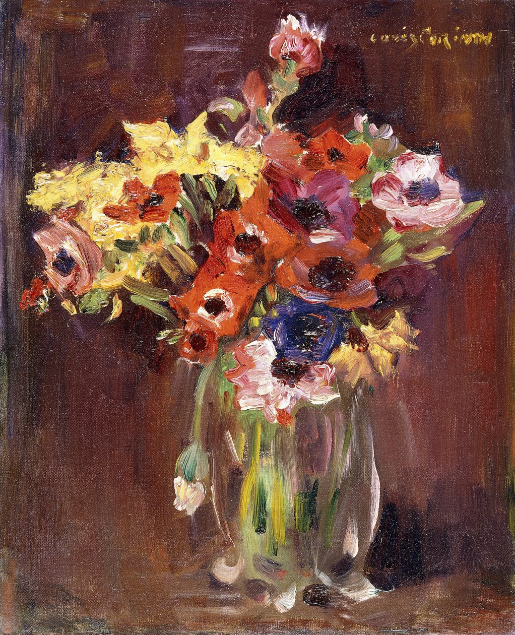 Anemones; Anemones, 1910 tekijältä Lovis Corinth