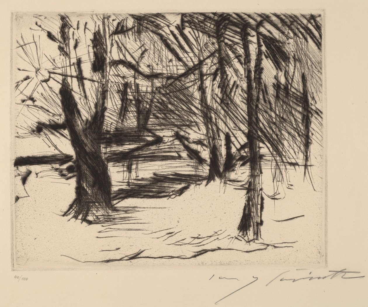 Puut auringossa tekijältä Lovis Corinth