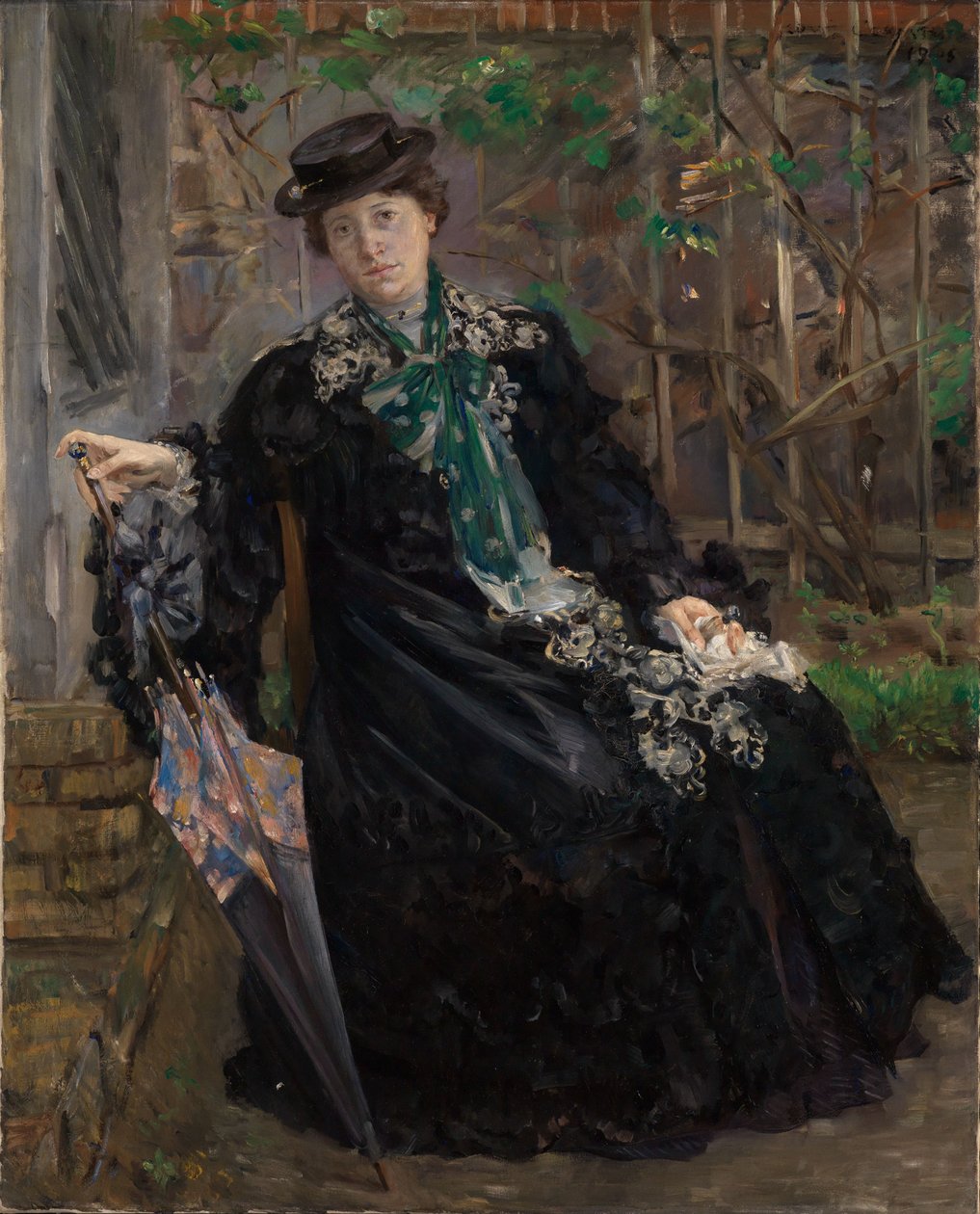 Kuva Charlotte Berend-Corinthista puutarhassa tekijältä Lovis Corinth