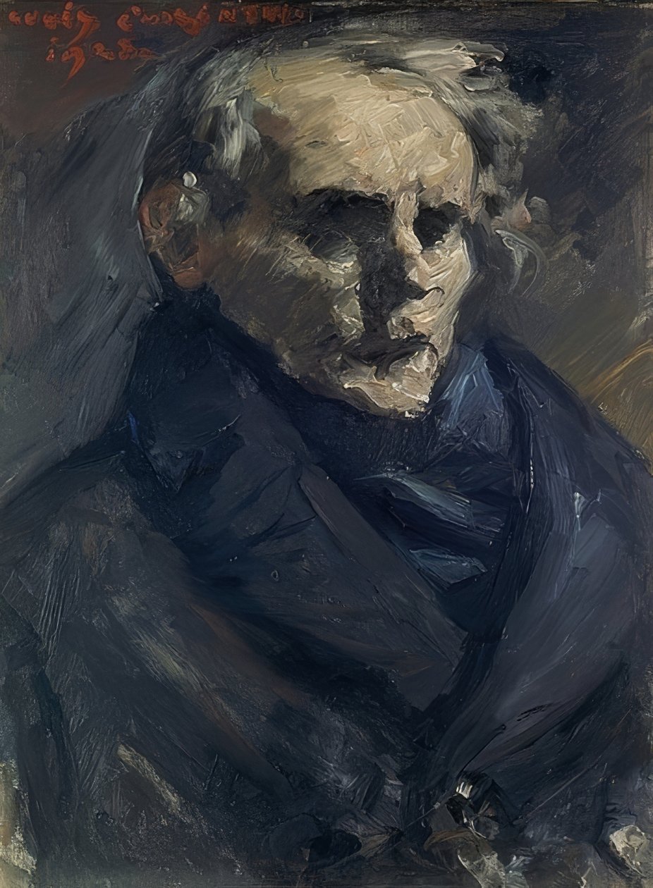 Taidemaalari Bernt Grönvoldin muotokuva. 1923 tekijältä Lovis Corinth