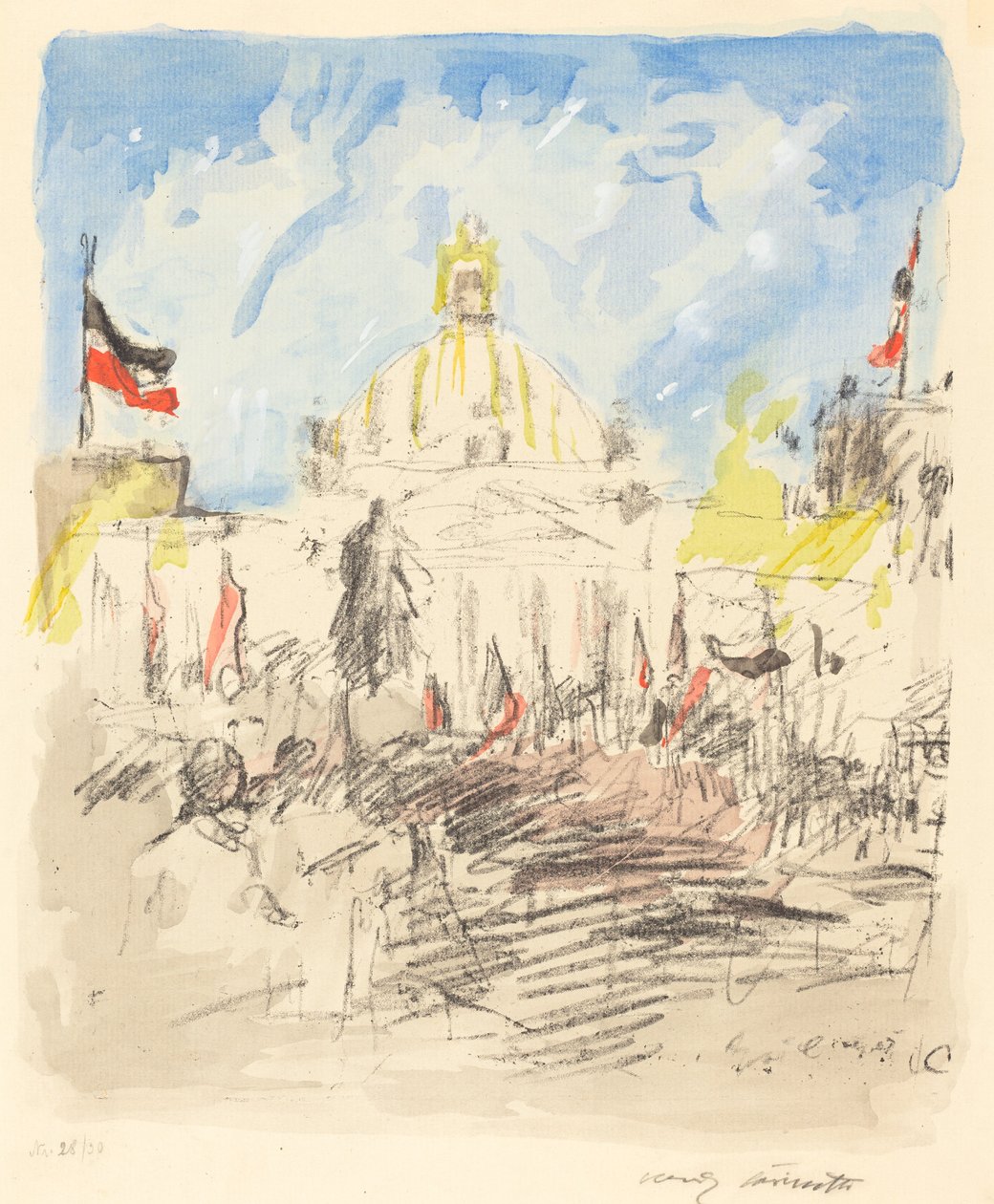 Bismarckfeier (Bismarckin juhla) tekijältä Lovis Corinth