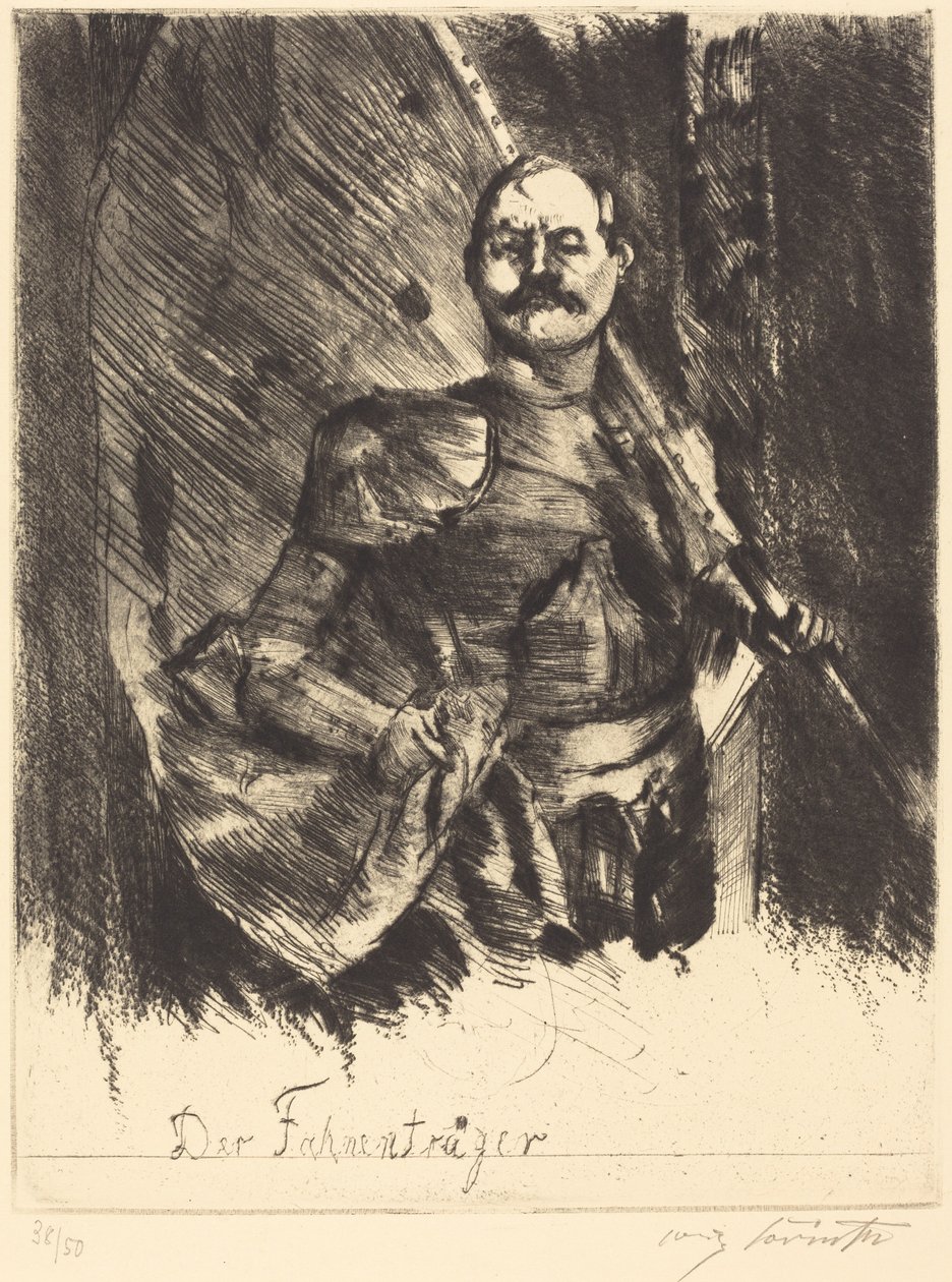 Lipunkantaja The Standard Bearer, 1920. tekijältä Lovis Corinth