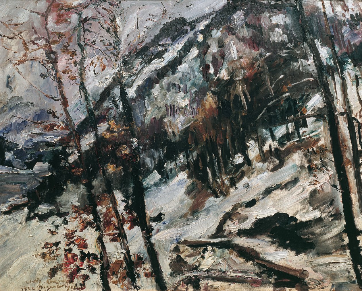 Walchenseen Herzogstand lumessa tekijältä Lovis Corinth