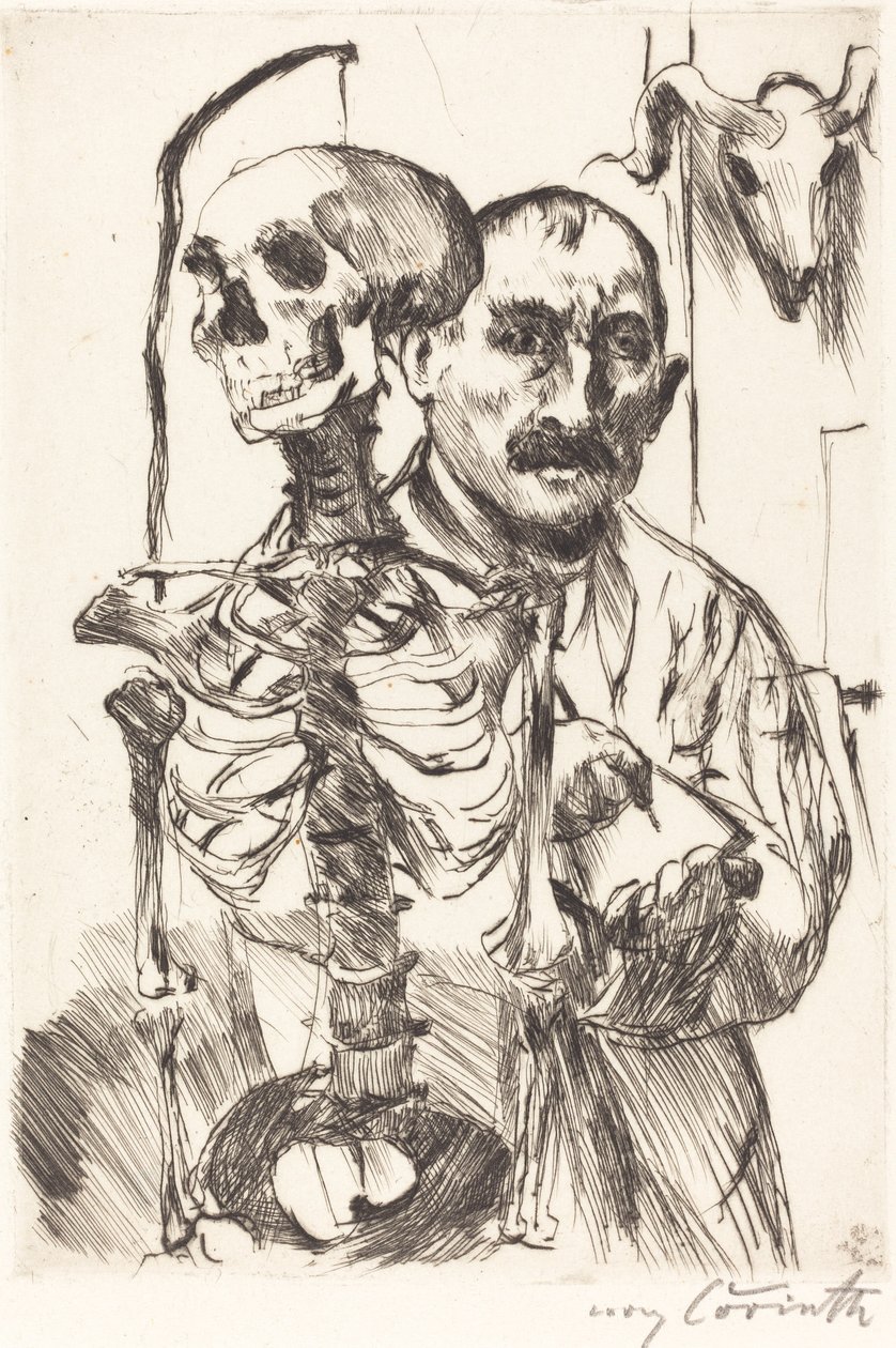 Taiteilija ja kuolema II Taiteilija ja kuolema II, 1916. tekijältä Lovis Corinth