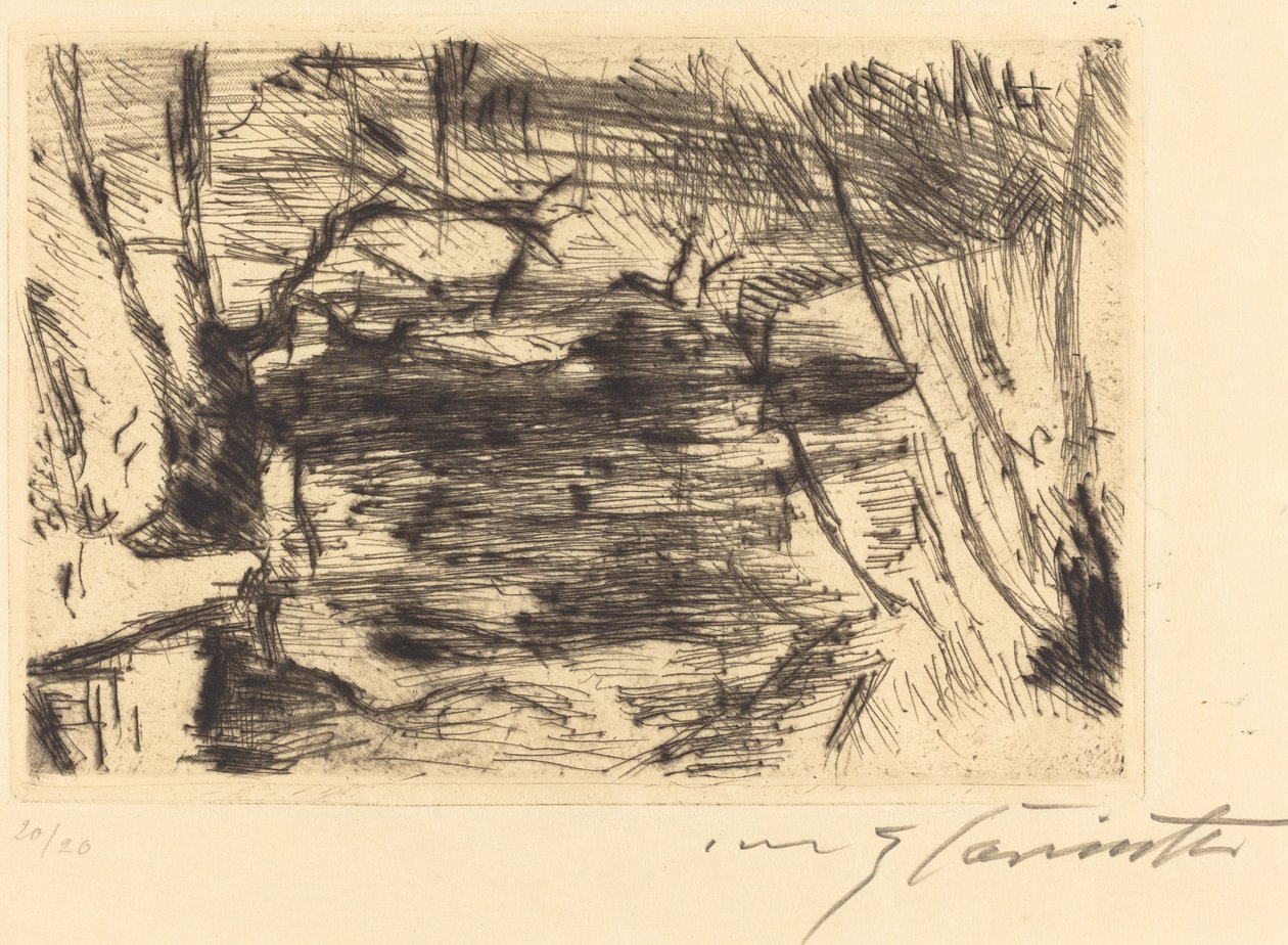 Der Neue See The New Lake, 19201921. tekijältä Lovis Corinth