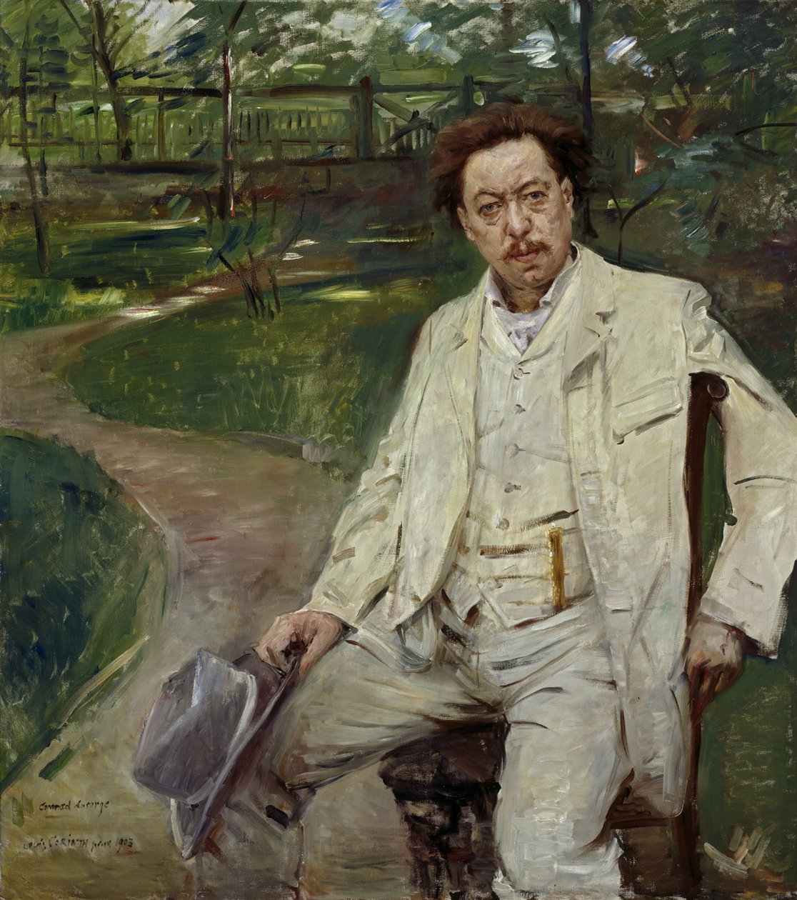 Pianisti Conrad Ansorge tekijältä Lovis Corinth