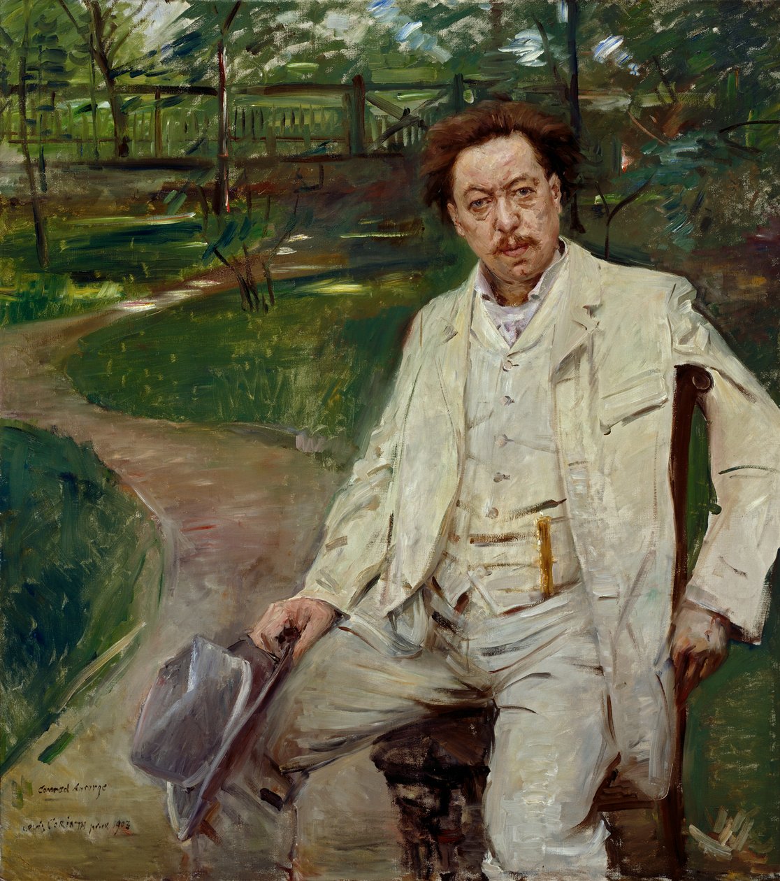 Pianisti Conrad Ansorge tekijältä Lovis Corinth