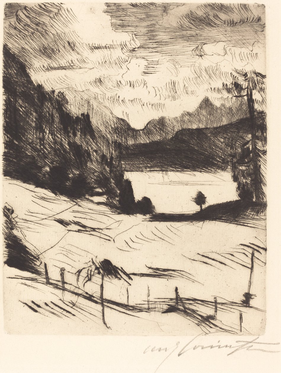 Der Walchensee Walchensee, 1920. tekijältä Lovis Corinth