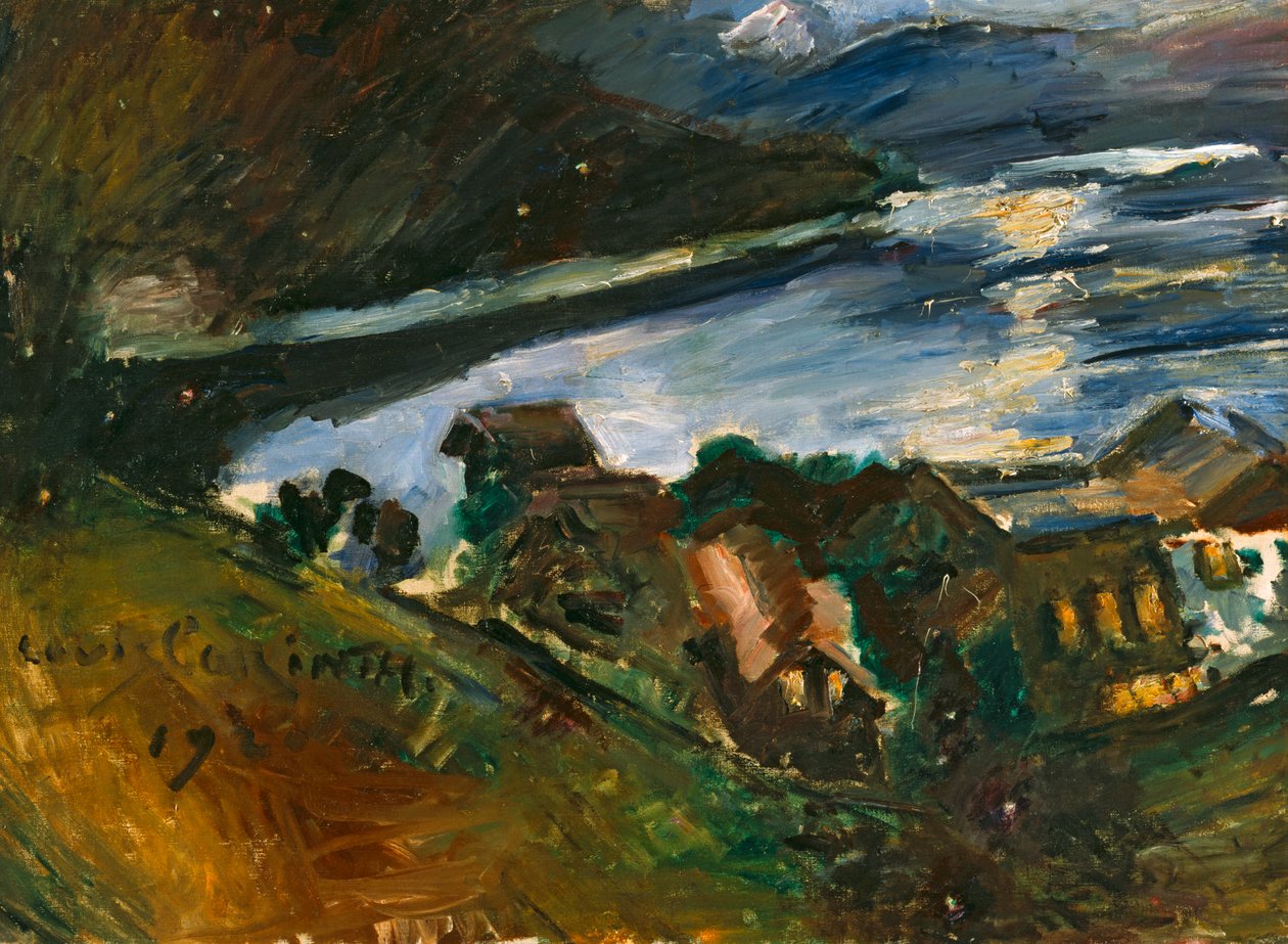 Walchensee kuunvalossa tekijältä Lovis Corinth