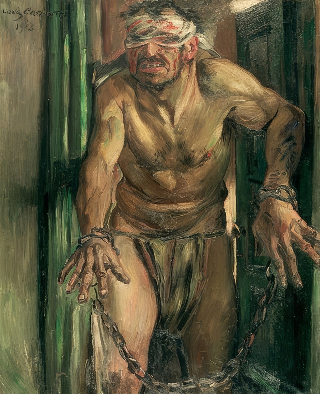 Sokea Simson. 1912 tekijältä Lovis Corinth
