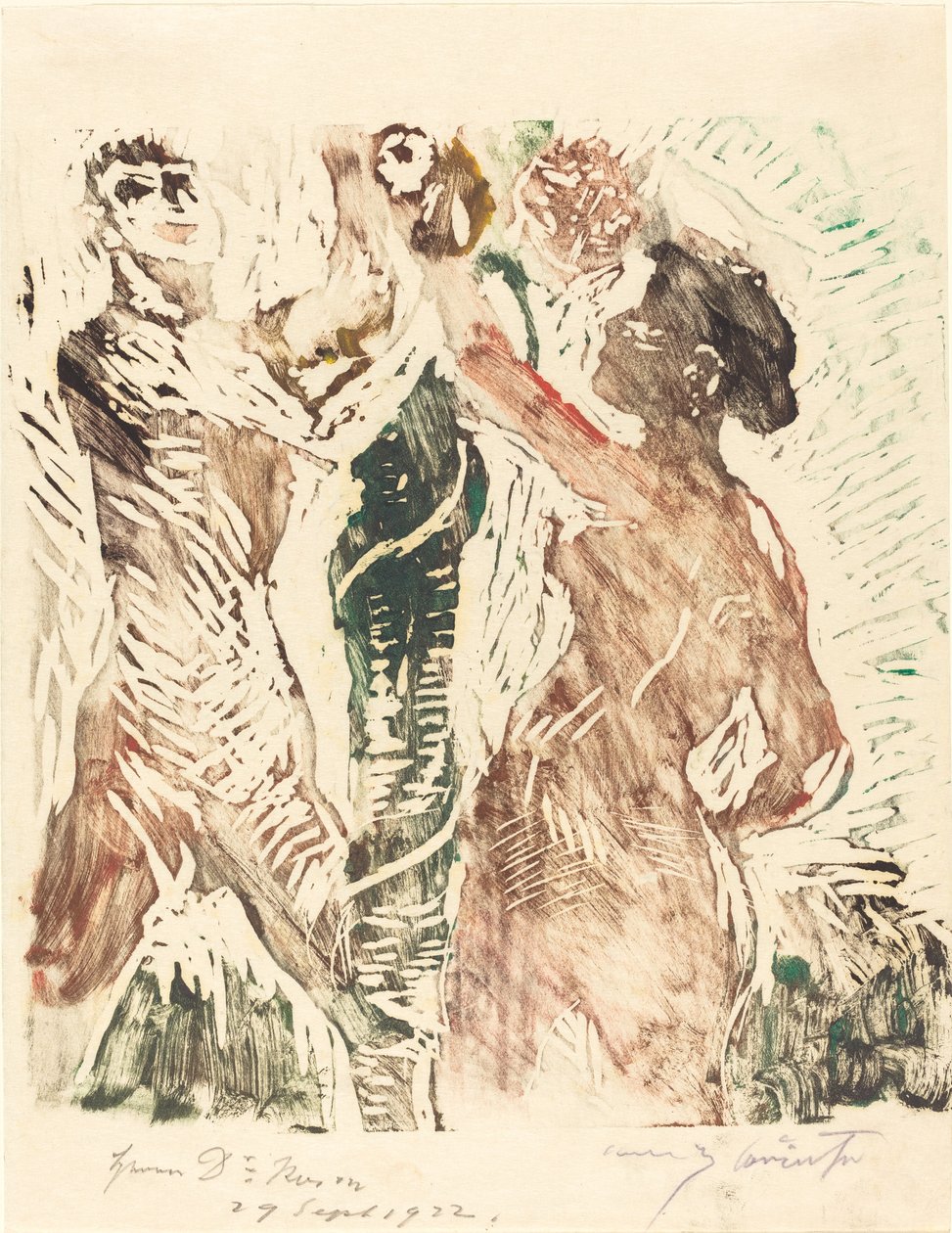 Ihmisen lankeemus, 1919. tekijältä Lovis Corinth