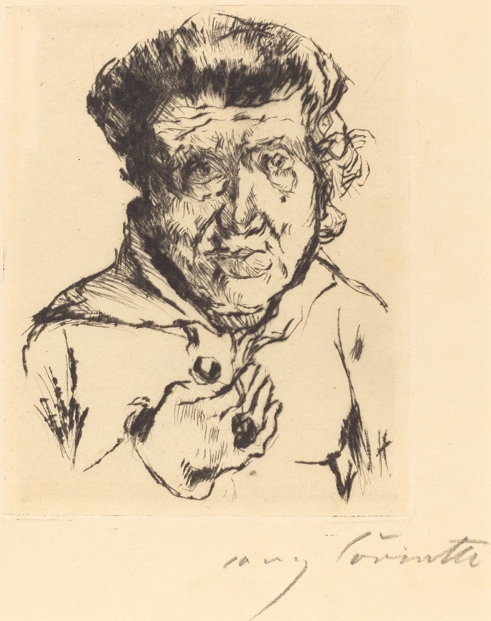 Taiteilijan anoppi tekijältä Lovis Corinth