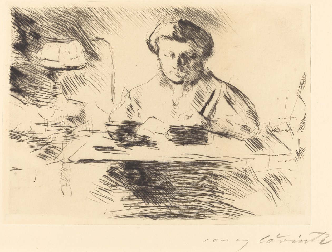 Die Gattin Taiteilijan vaimo, 1918. tekijältä Lovis Corinth
