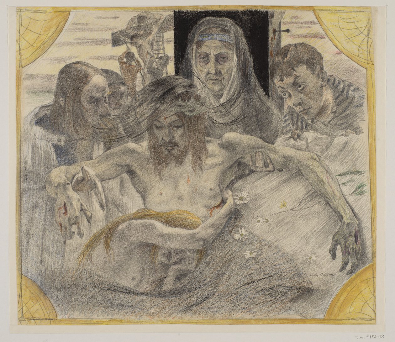Kristuksen ottaminen alas ristiltä tekijältä Lovis Corinth