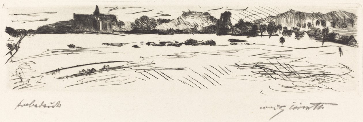Maisema dyynien kanssa tekijältä Lovis Corinth