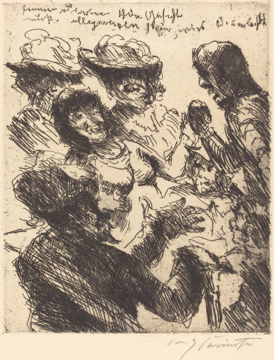 Huoran kauniiden kasvojen täytyy olla universaaleja kuin auringonvalo..., 1923. tekijältä Lovis Corinth