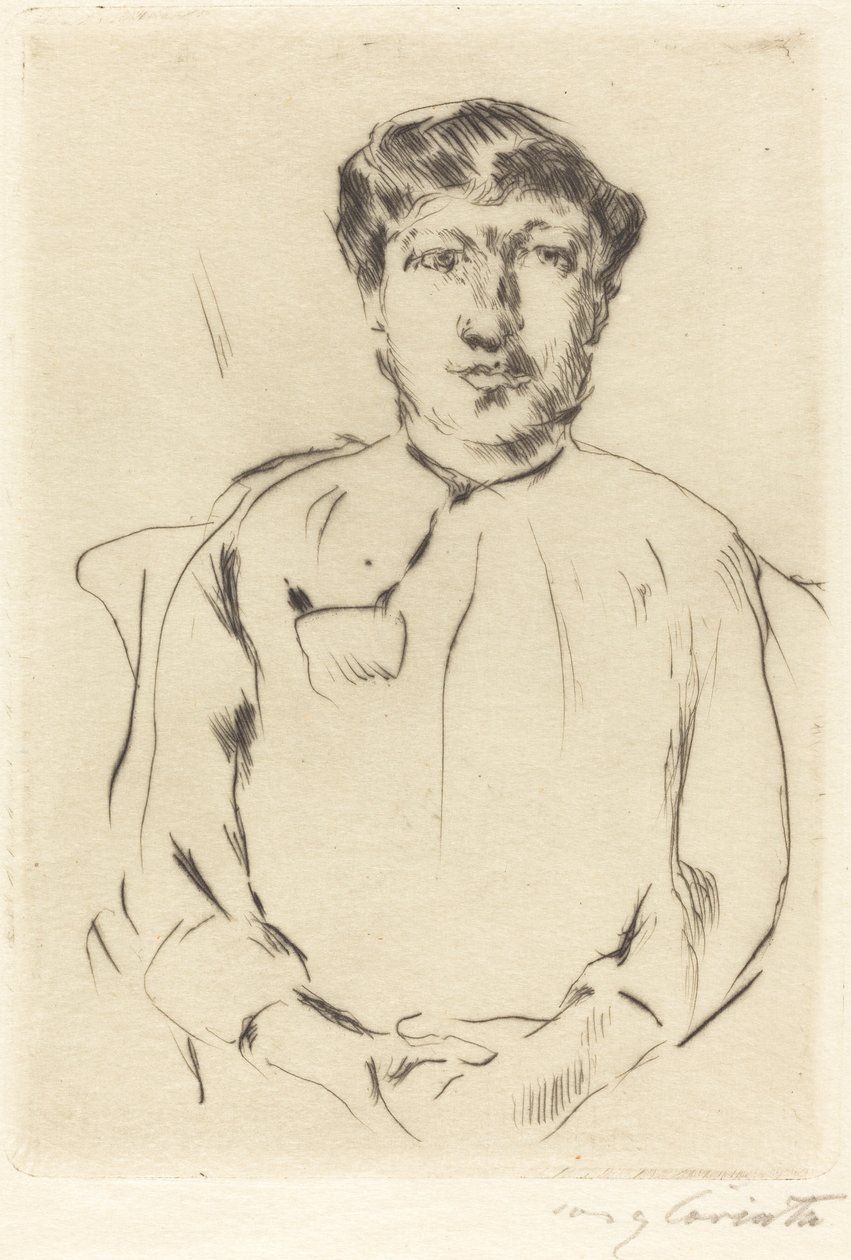 Frauenbildnis (Naisen muotokuva) tekijältä Lovis Corinth