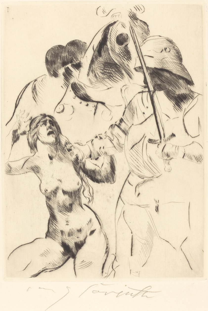 Naisen sieppaus III Sieppaus III, 1914. tekijältä Lovis Corinth