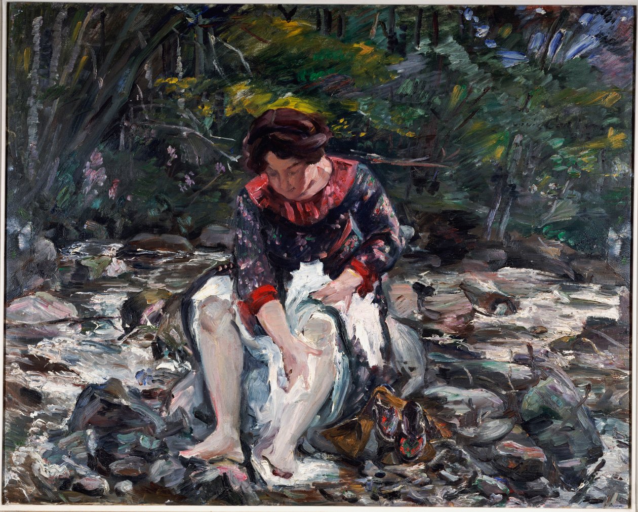Tyttö purossa, 1913 tekijältä Lovis Corinth