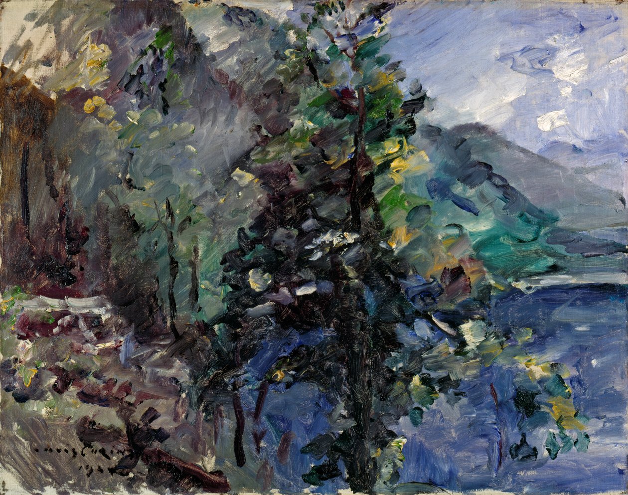 Jochberg Walchensee-järven rannalla tekijältä Lovis Corinth
