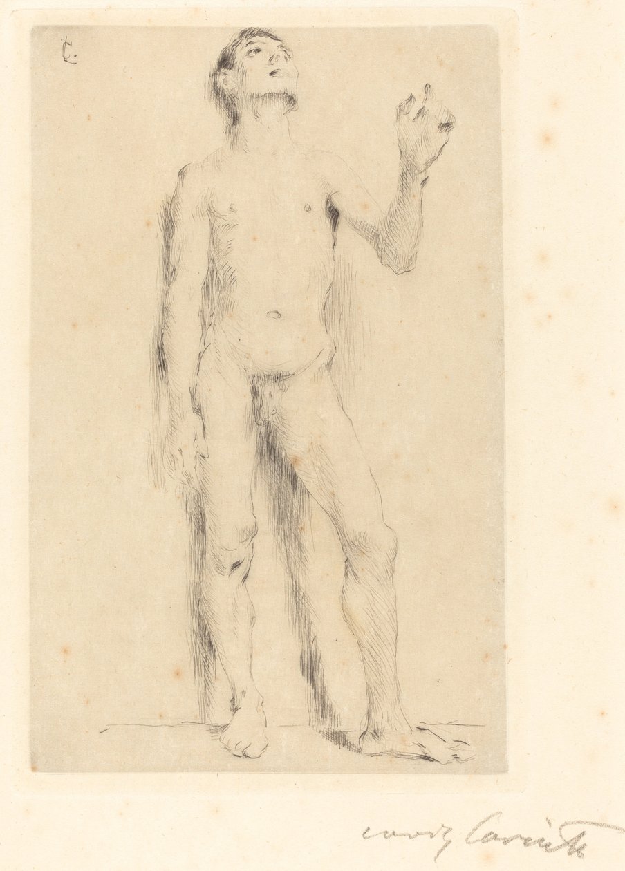 Alaston nuori mies, 1905. tekijältä Lovis Corinth