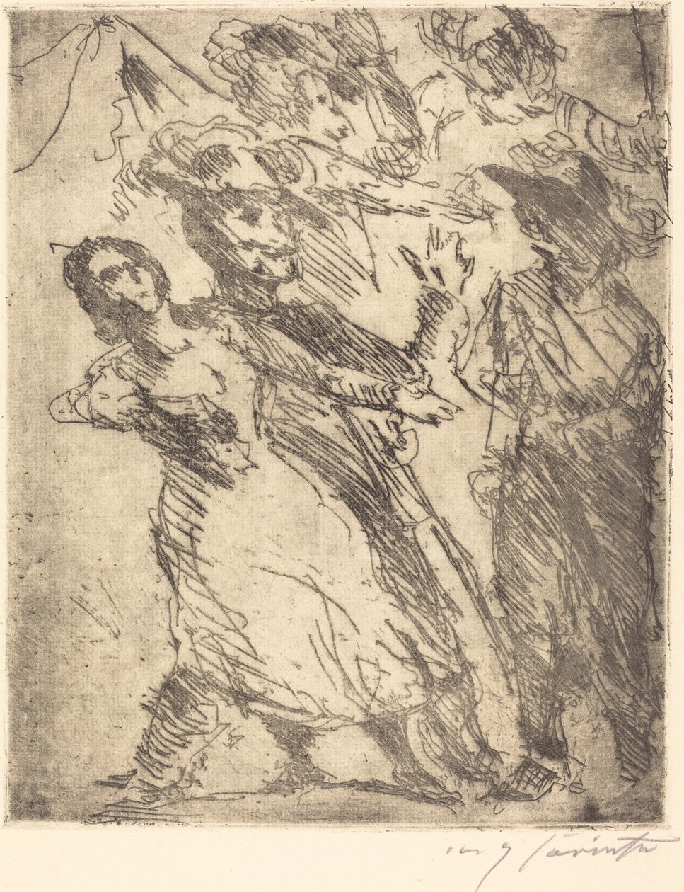 Cavaliers naisen kanssa tekijältä Lovis Corinth