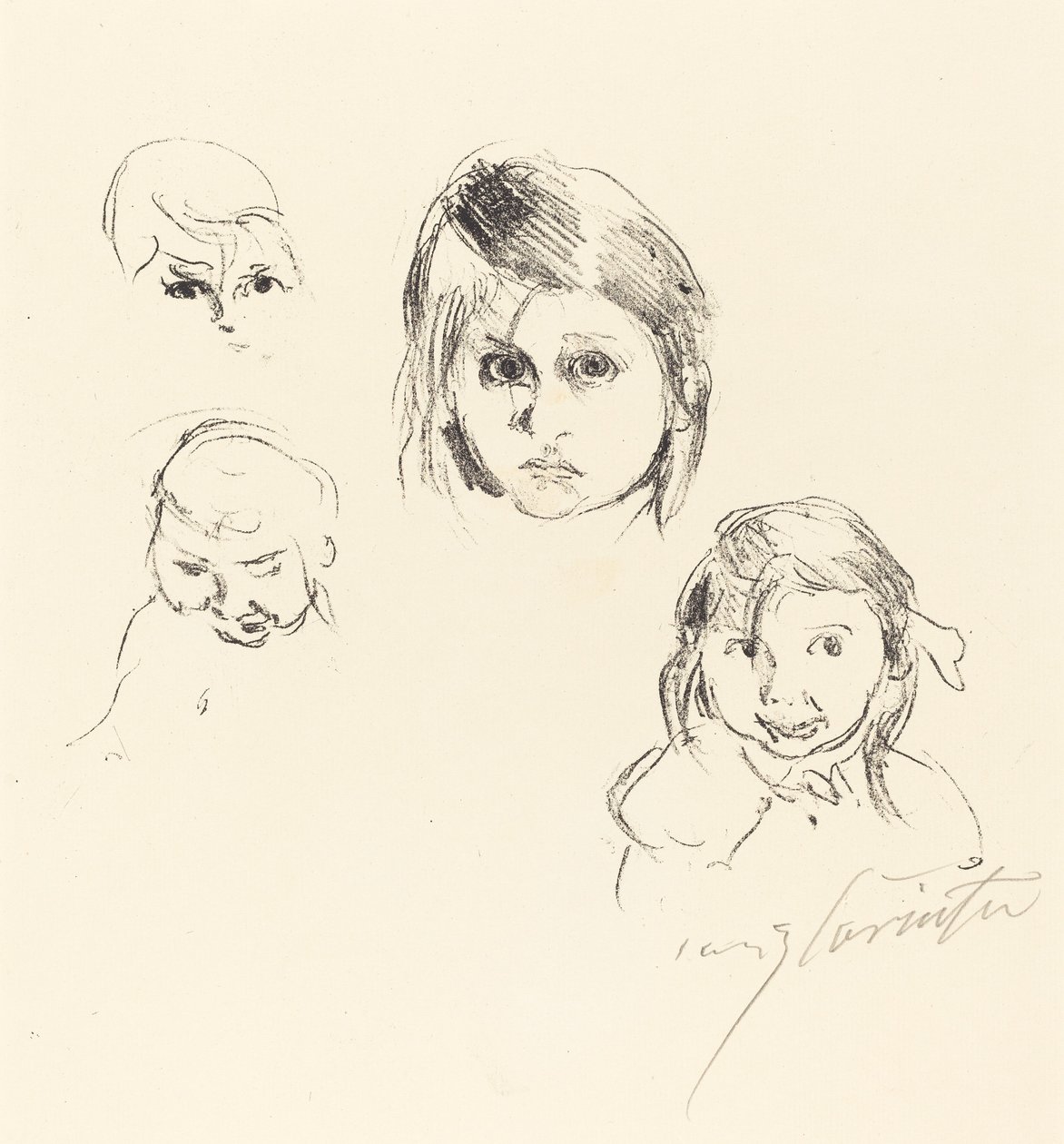 Kinderköpfe (lastenpäät) tekijältä Lovis Corinth