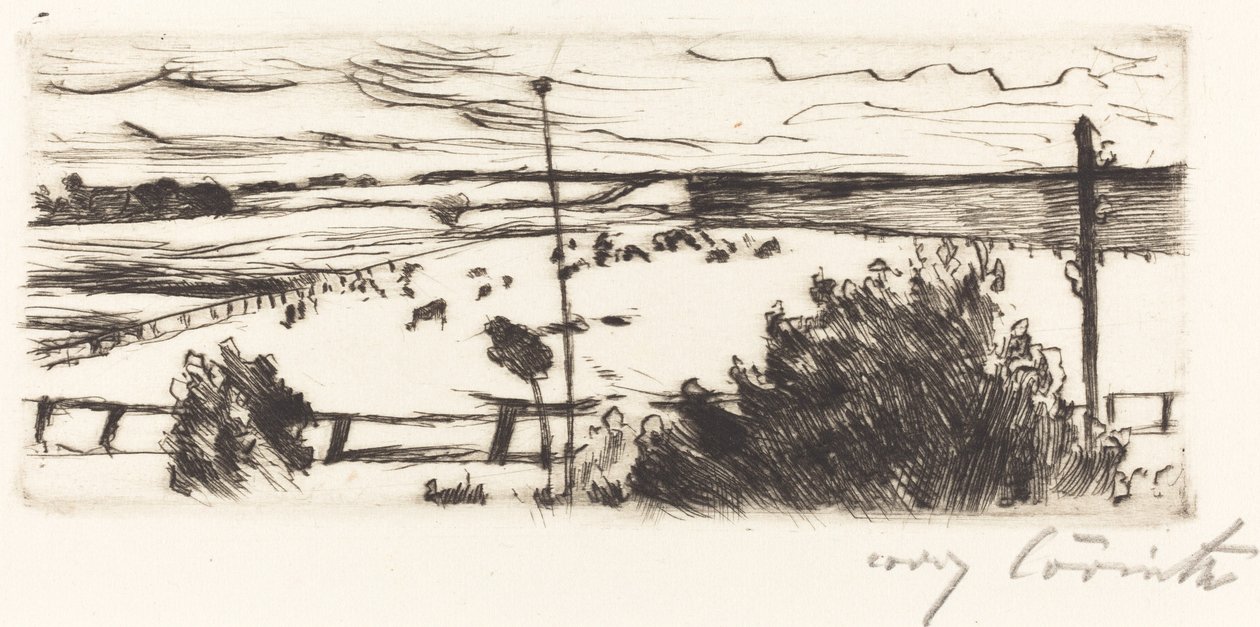 Rannikon merimaisema, 1916. tekijältä Lovis Corinth