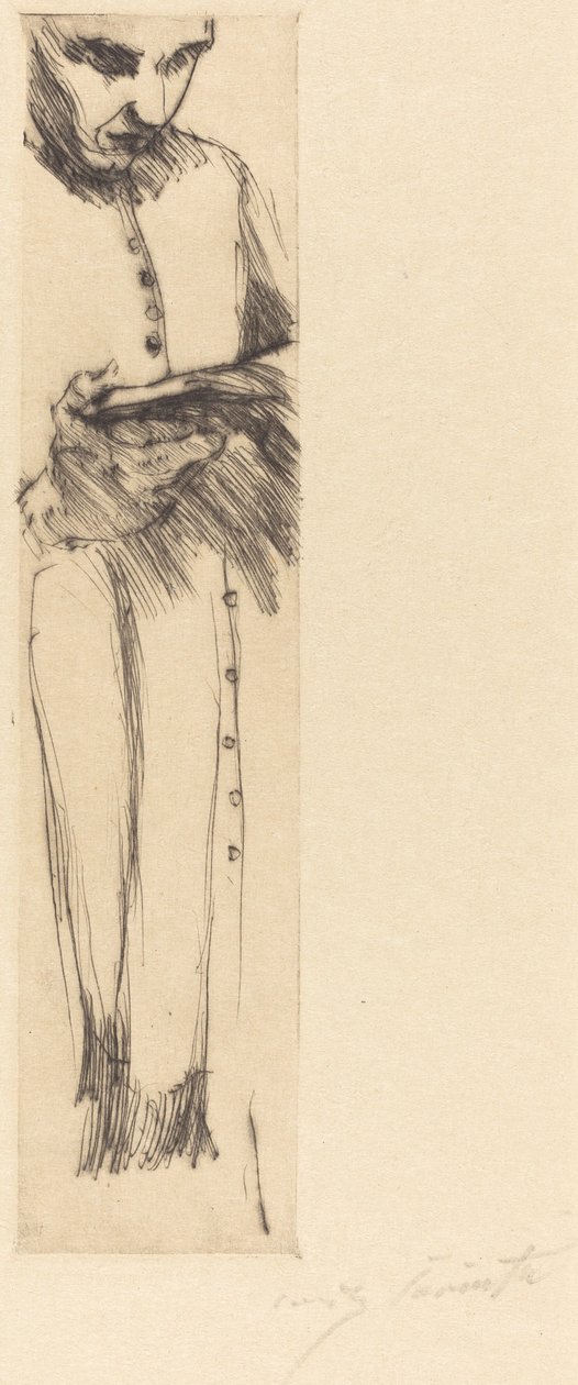 Lukemunkki (pappi lukee) tekijältä Lovis Corinth