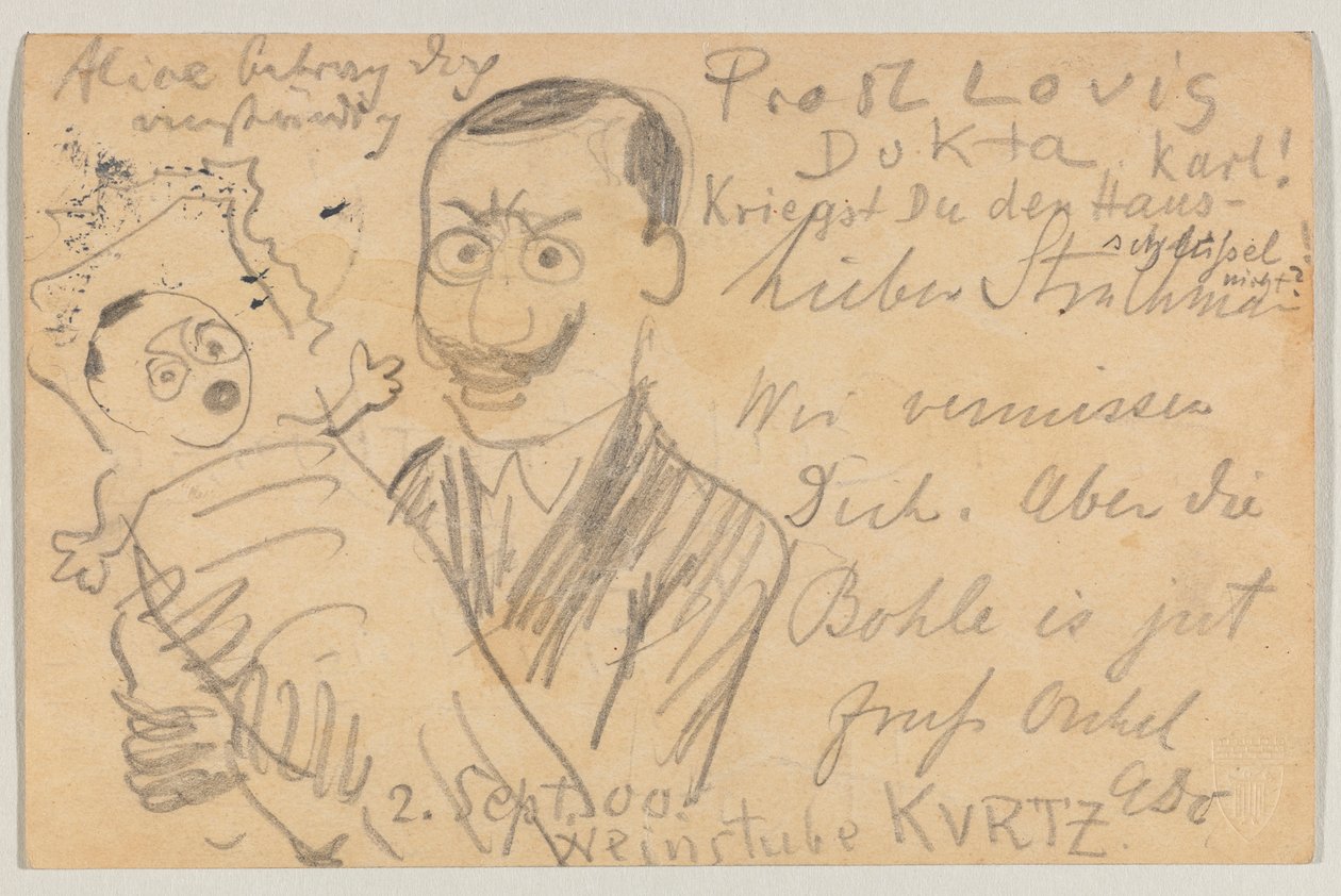 Lovis Corinth Carl Strathmannille: postikortti tekijältä Lovis Corinth