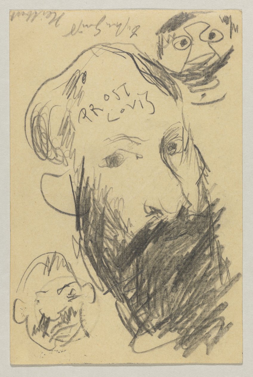Lovis Corinth Carl Strathmannille: postikortti, postileima 12. joulukuuta 1902 tekijältä Lovis Corinth