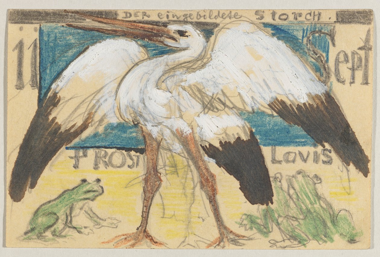 Lovis Corinth Carl Strathmannille: postikortti, postileima 12. syyskuuta 1905 tekijältä Lovis Corinth