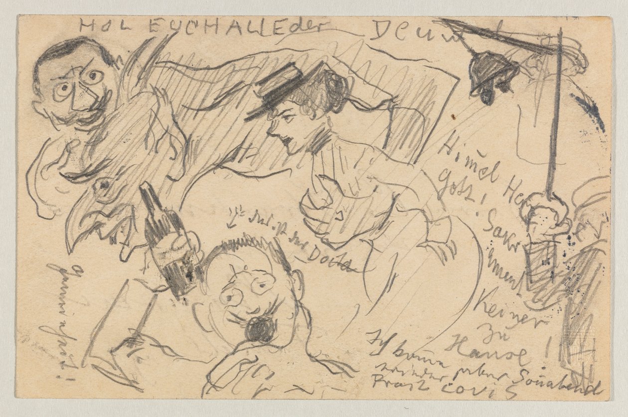 Lovis Corinth Carl Strathmannille: postikortti, postileima 20. syyskuuta 1901 tekijältä Lovis Corinth