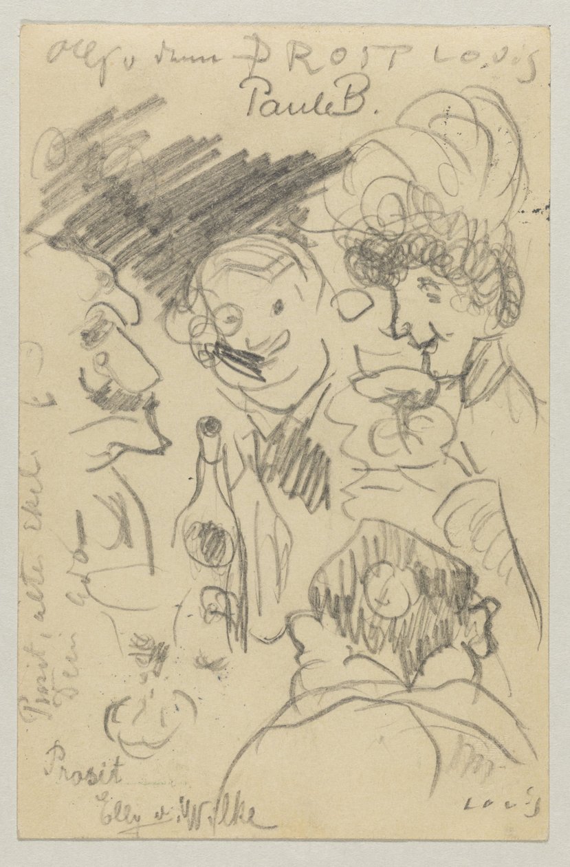 Lovis Corinth Carl Strathmannille: postikortti, postileima 23. syyskuuta 1905 tekijältä Lovis Corinth