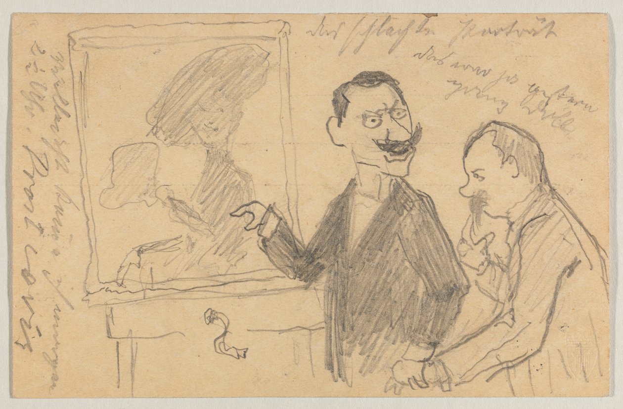 Lovis Corinth Carl Strathmannille: postikortti, postileima 27. toukokuuta 1901 tekijältä Lovis Corinth