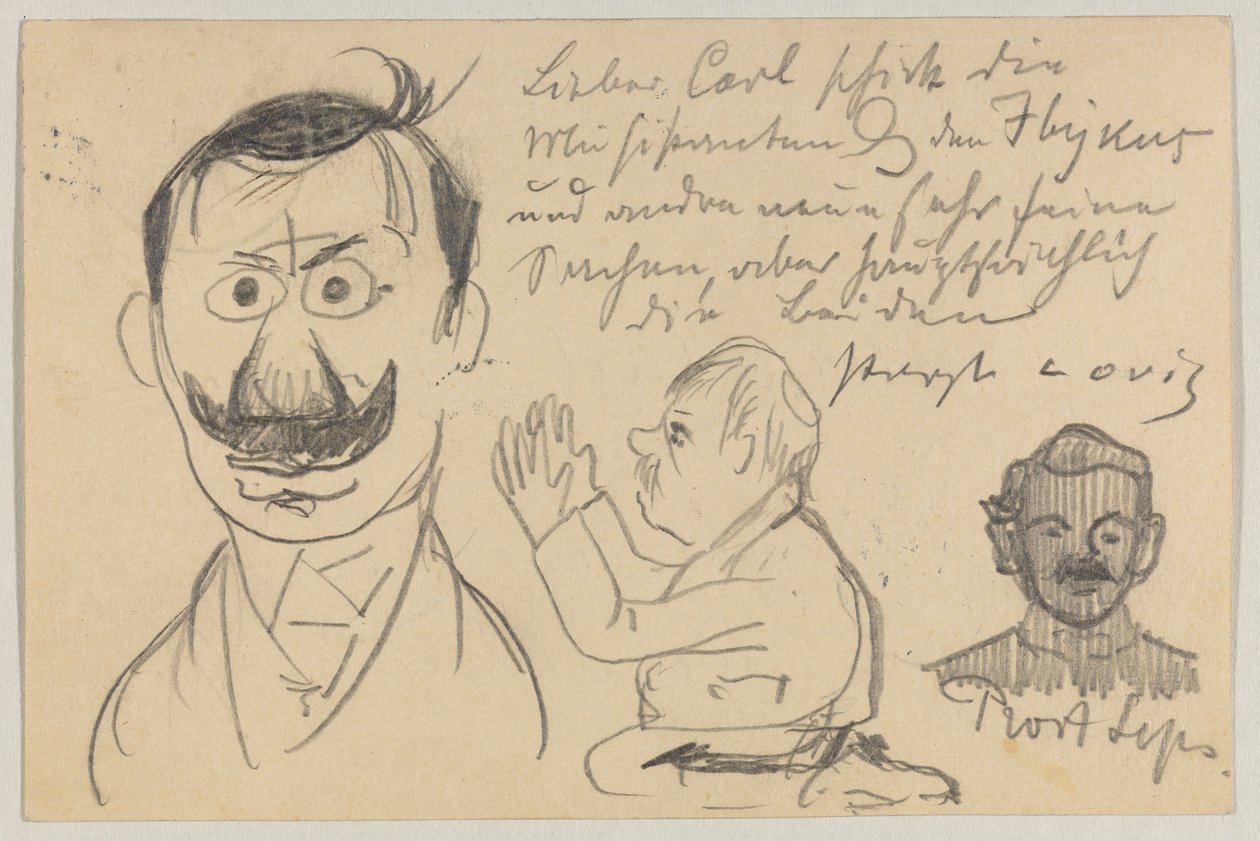 Lovis Corinth Carl Strathmannille: postikortti, postileima 30. tammikuuta 1903 tekijältä Lovis Corinth