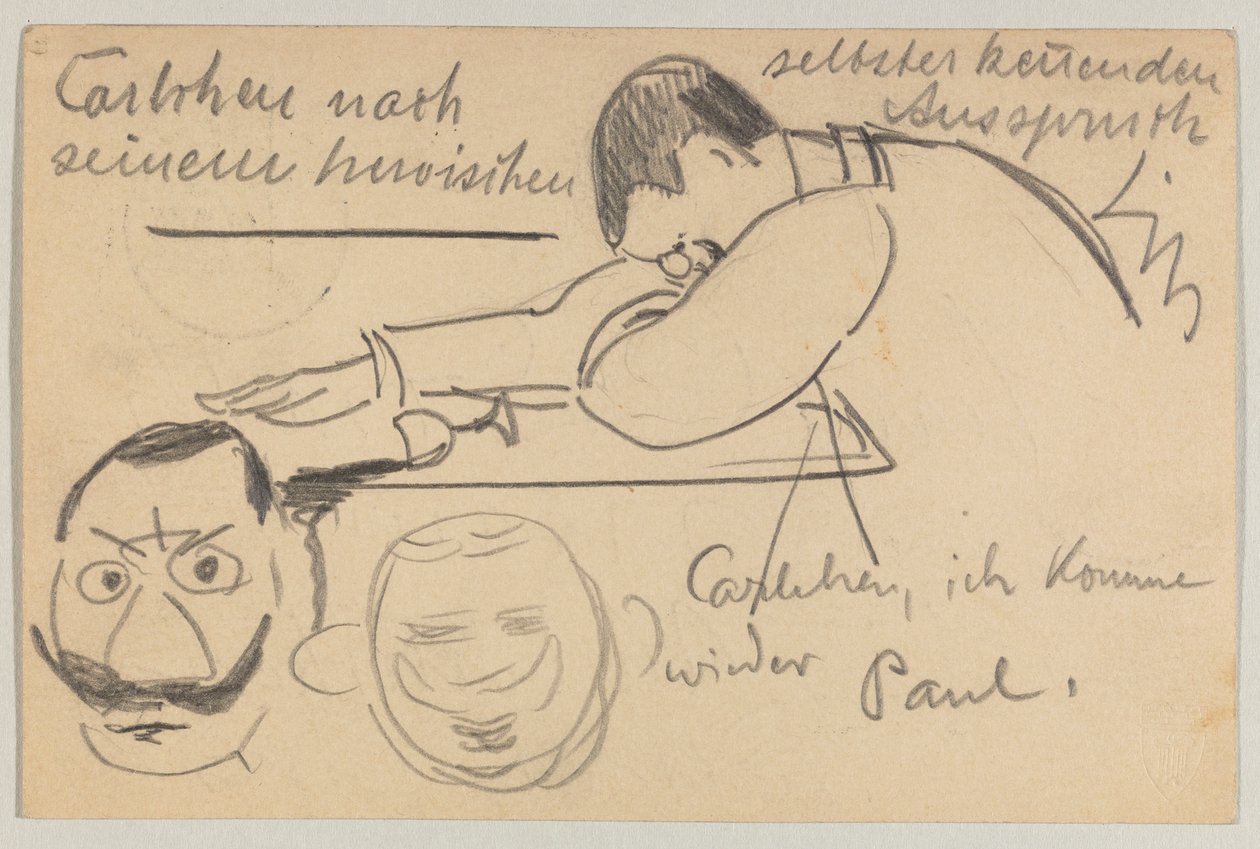 Lovis Corinth Carl Strathmannille: postikortti, postileima 8. tammikuuta 1903 tekijältä Lovis Corinth