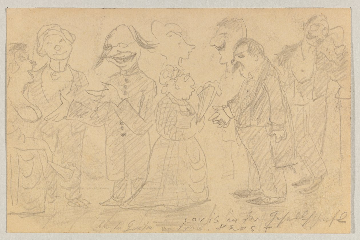 Lovis Corinth Carl Strathmannille: postikortti, postileima 8. marraskuuta 1899 tekijältä Lovis Corinth
